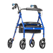 Elite Rollator Rolling Walker With Seat, Backrest And Saddle Bag - BeHope