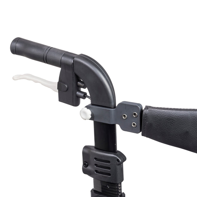 Nitro Elite Cf Carbon Fiber Rollator Rolling Walker, Black - BeHope