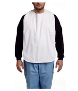 Terry Cloth Bib w/ snaps (white)