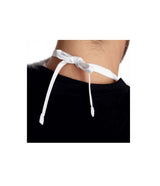 Terry Cloth Bib w/ snaps (white)