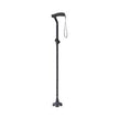 T-handle Folding Cane With 3 Pt Tip And Ergonomic Gel Grip 350lb Weightcapacityblack - Behope
