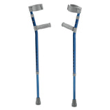 Pediatric Forearm Crutches, Large, Knight Blue, Pair - Behope - FC300-2GB