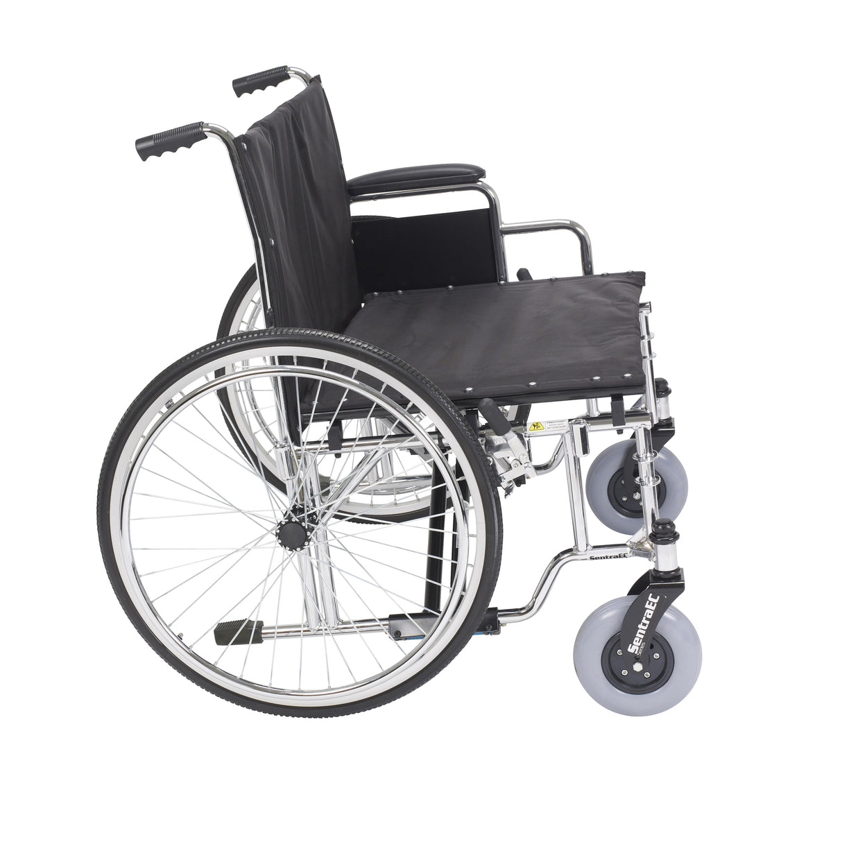 Sentra EC Heavy Duty Extra Wide Wheelchair, Detachable Desk Arms, 28" Seat - BeHope