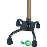 Adjustable Quad Cane for Right or Left Hand Use, Small Base