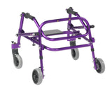 Nimbo 2G Lightweight Posterior Walker with Seat, Extra Small, Wizard Purple