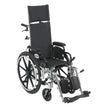 Viper Plus Light Weight Reclining Wheelchair with Elevating Leg Rests and Flip Back Detachable Arms, 12" Seat - Behope - PL412RBDDA