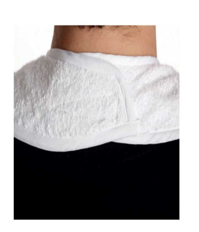 Terry Cloth Bib w/ Velcro (white)