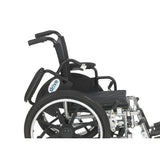 Viper Wheelchair With Flip Back Removable Arms, Desk Arms, Swing Away Footrests, 12" Seat - BeHope
