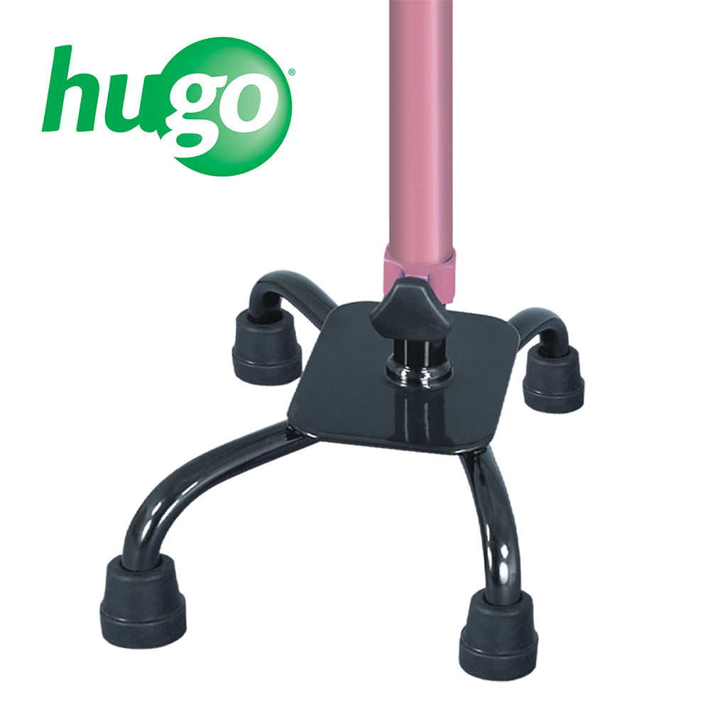 Adjustable Quad Cane for Right or Left Hand Use, Small Base