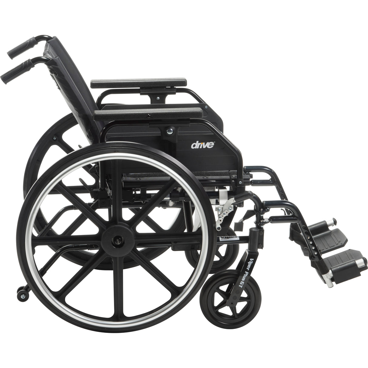 Viper Plus GT Wheelchair with Universal Armrests, Swing-Away Footrests, 18" Seat