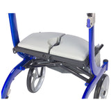 Nitro DLX Euro Style Rollator Rolling Walker, Sleek Blue