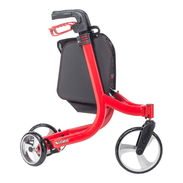 Nitro Euro Style 3-wheel Rollator Rolling Walker - BeHope