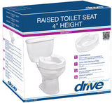 Raised Toilet Seat with Lock, Standard Seat, 4" - BeHope