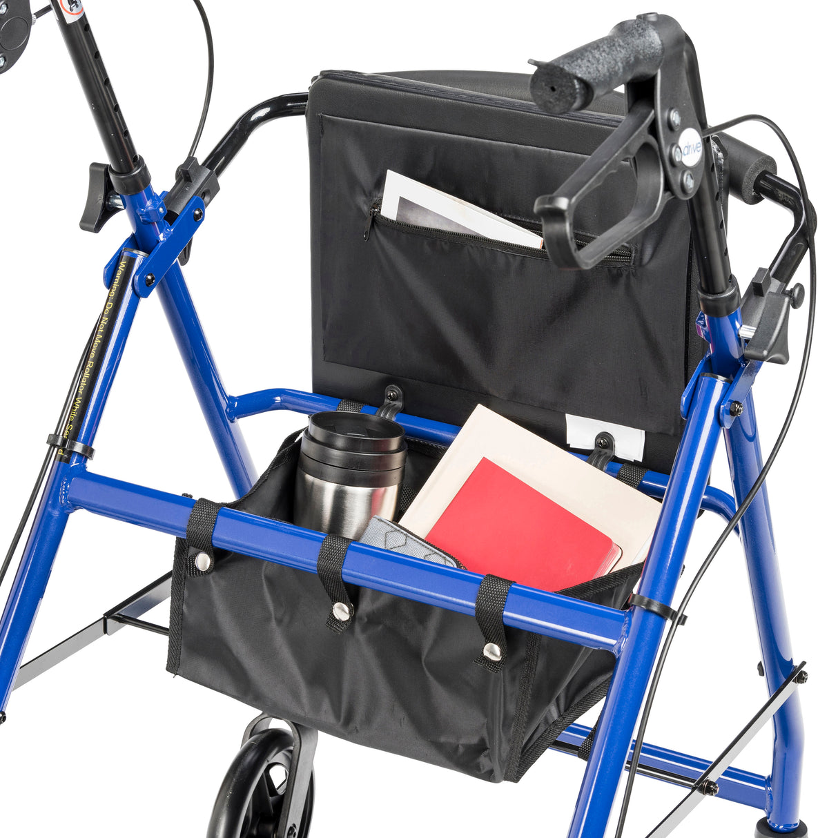 Adjustable Height Rollator Rolling Walker with 6" Wheels - BeHope