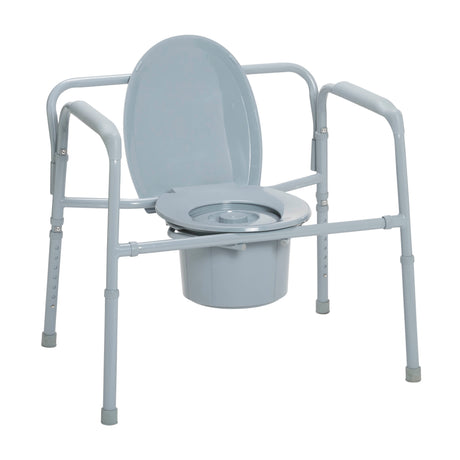 Heavy Duty Bariatric Folding Bedside Commode Chair - BeHope