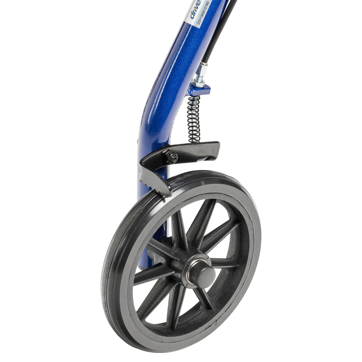 Rollator Rolling Walker with 6" Wheels, Fold Up Removable Back Support and Padded Seat