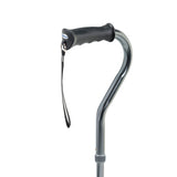 Folding Quad Cane, Small Base, Charcoal