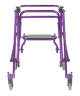 Andador posterior ligero Nimbo 2G con asiento, grande, color morado mago