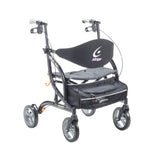 eXcursion XWD Heavy Duty Rollator Rolling Walker, Pearl Black - BeHope